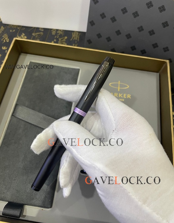Copy PARKER IM Purple Vibrant Rings Fountain Pen New